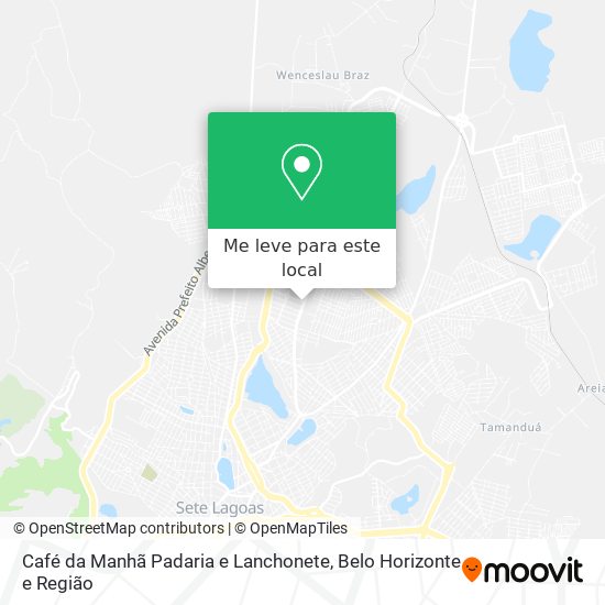 Café da Manhã Padaria e Lanchonete mapa