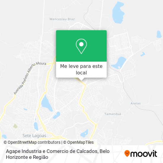 Agape Industria e Comercio de Calcados mapa