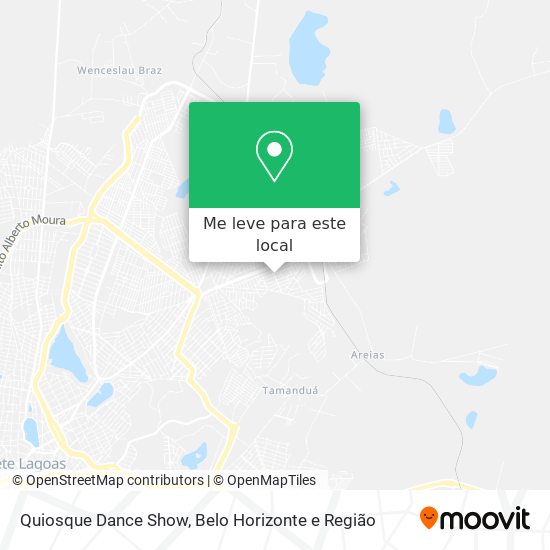 Quiosque Dance Show mapa