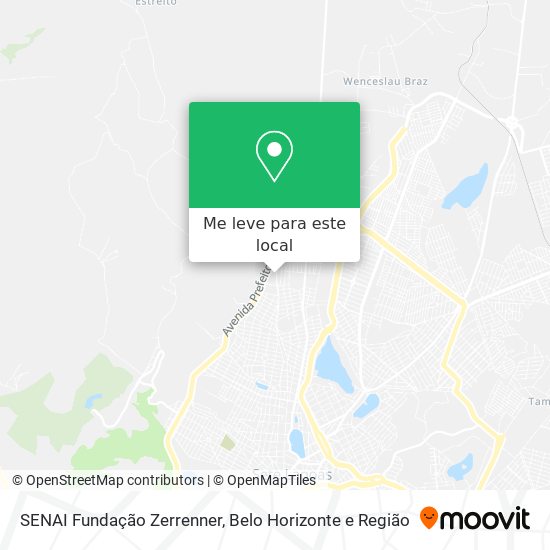 SENAI Fundação Zerrenner mapa
