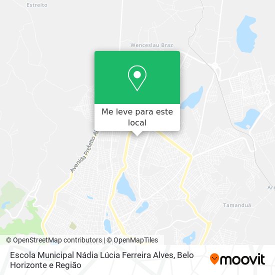 Escola Municipal Nádia Lúcia Ferreira Alves mapa