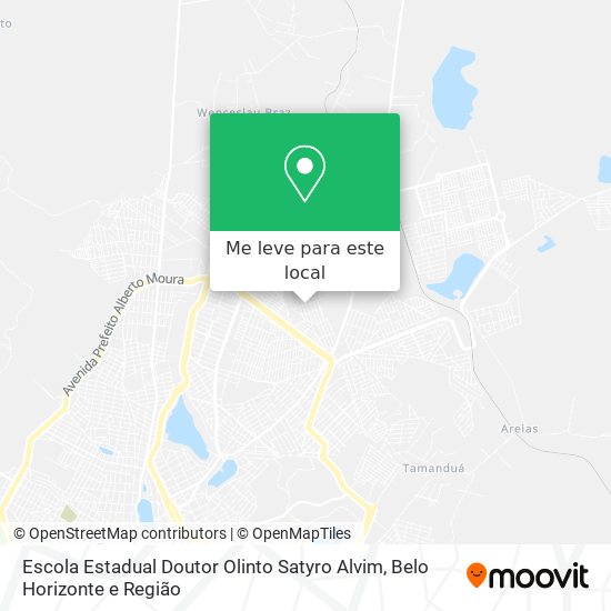 Escola Estadual Doutor Olinto Satyro Alvim mapa