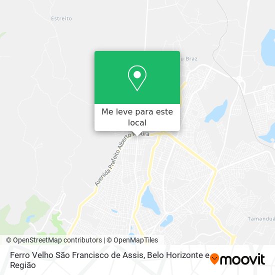 Ferro Velho São Francisco de Assis mapa