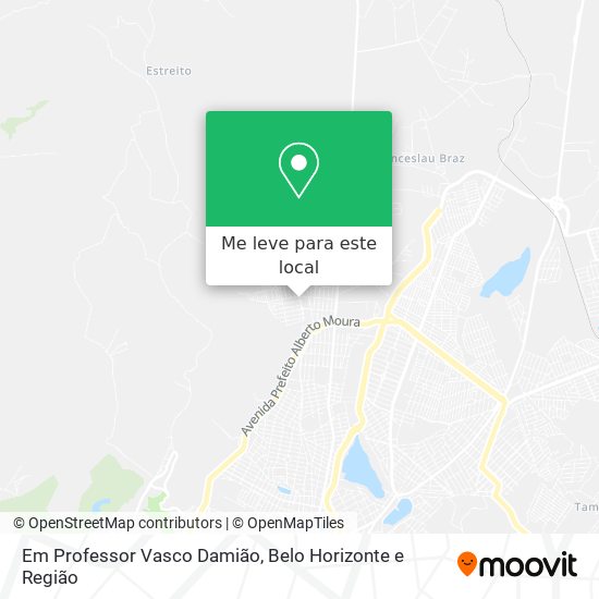 Em Professor Vasco Damião mapa