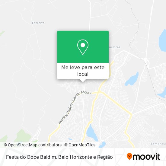 Festa do Doce Baldim mapa