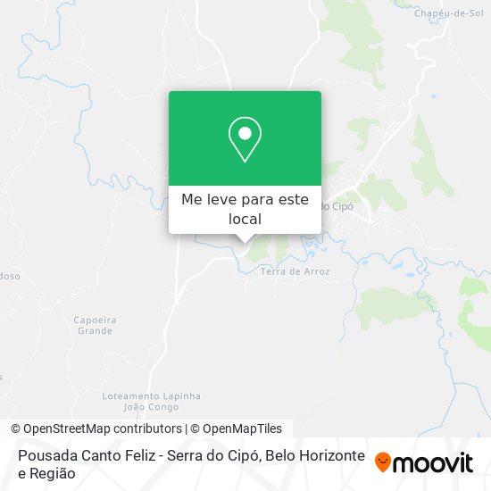 Pousada Canto Feliz - Serra do Cipó mapa