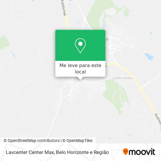 Lavcenter Center Max mapa