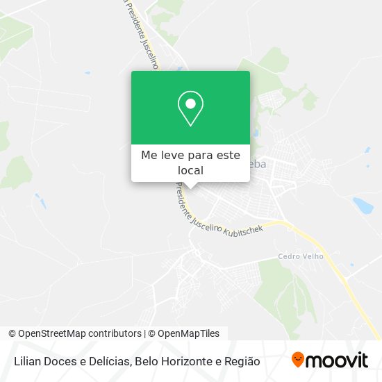 Lilian Doces e Delícias mapa