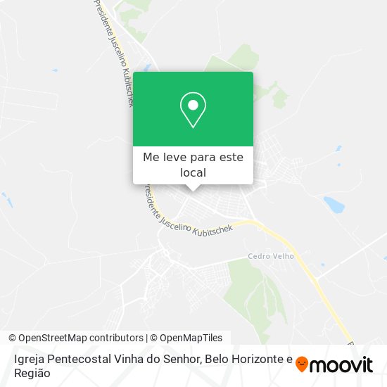 Igreja Pentecostal Vinha do Senhor mapa