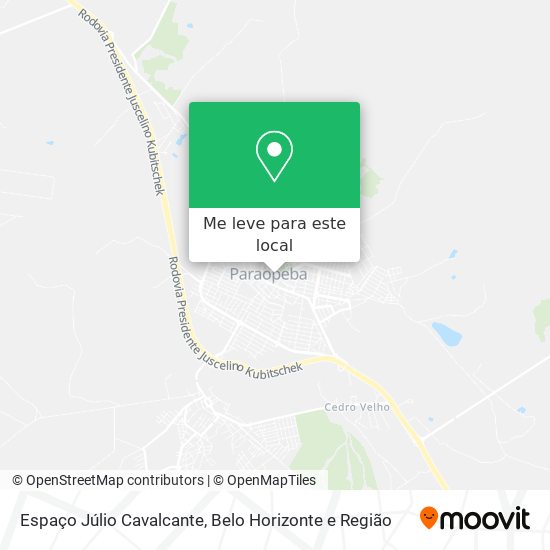 Espaço Júlio Cavalcante mapa