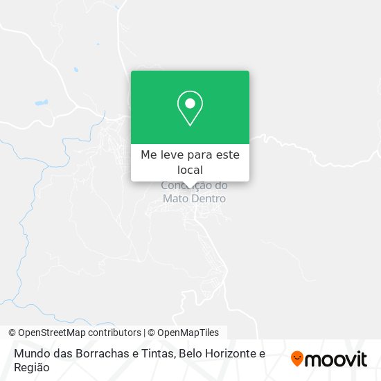 Mundo das Borrachas e Tintas mapa