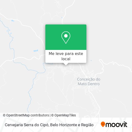 Cervejaria Serra do Cipó mapa