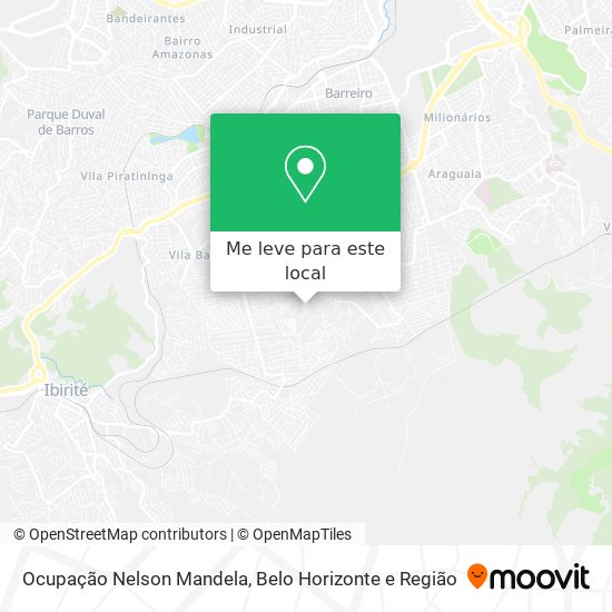 Ocupação Nelson Mandela mapa