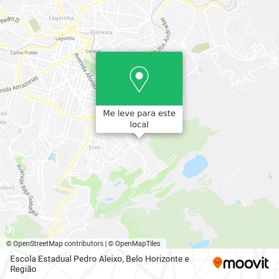 Escola Estadual Pedro Aleixo mapa
