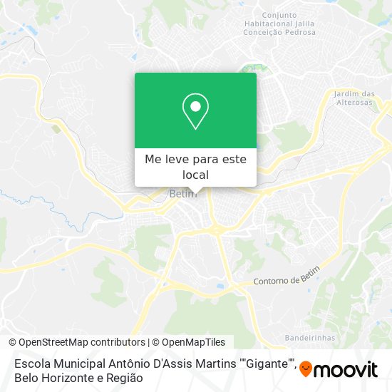 Escola Municipal Antônio D'Assis Martins ""Gigante"" mapa