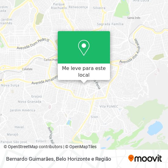 Bernardo Guimarães mapa