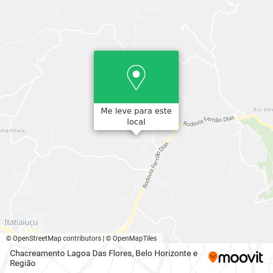 Chacreamento Lagoa Das Flores mapa