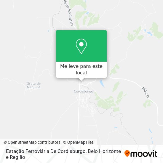 Estação Ferroviária De Cordisburgo mapa