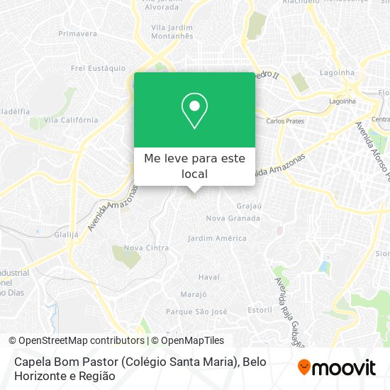 Capela Bom Pastor (Colégio Santa Maria) mapa