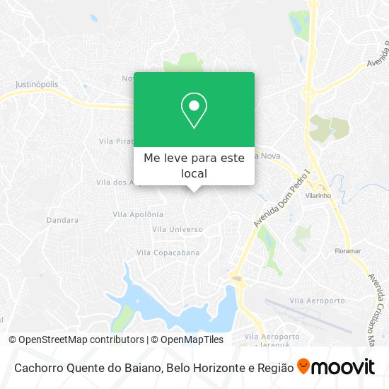 Cachorro Quente do Baiano mapa