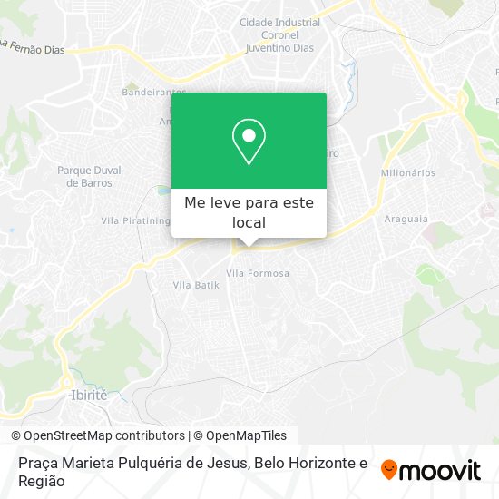 Praça Marieta Pulquéria de Jesus mapa