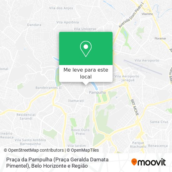 Praça da Pampulha (Praça Geralda Damata Pimentel) mapa