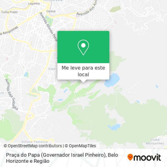 Praça do Papa (Governador Israel Pinheiro) mapa