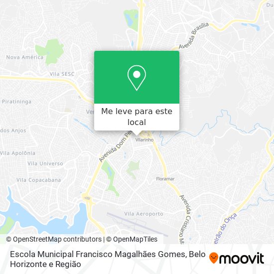 Escola Municipal Francisco Magalhães Gomes mapa