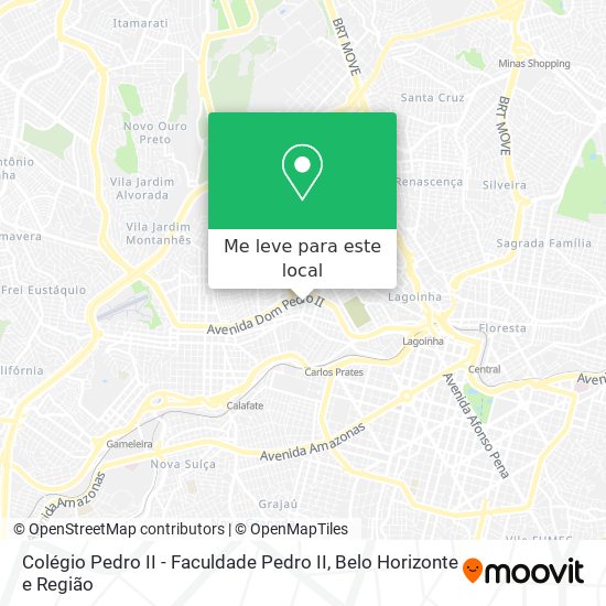 Colégio Pedro II - Faculdade Pedro II mapa