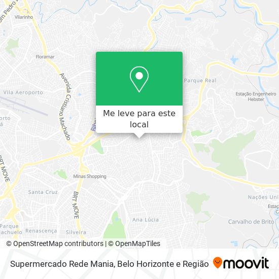 Supermercado Rede Mania mapa