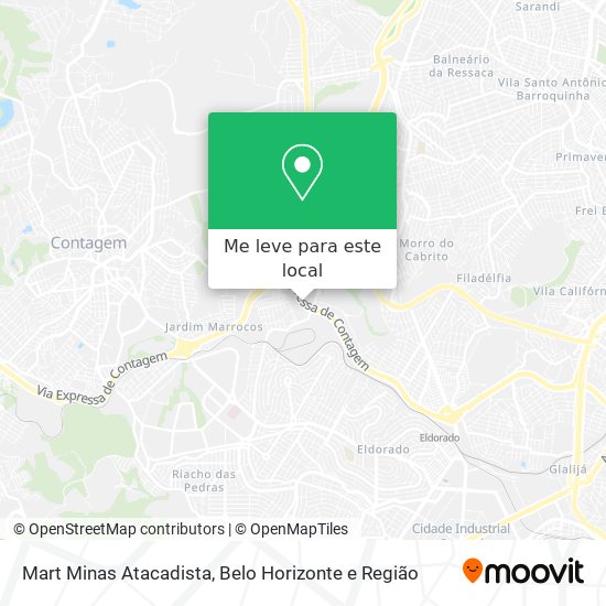 Mart Minas Atacadista mapa