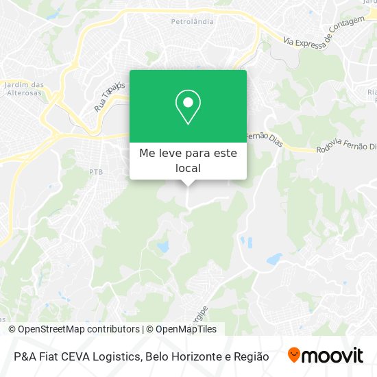 P&A Fiat CEVA Logistics mapa