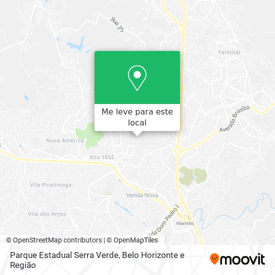 Parque Estadual Serra Verde mapa