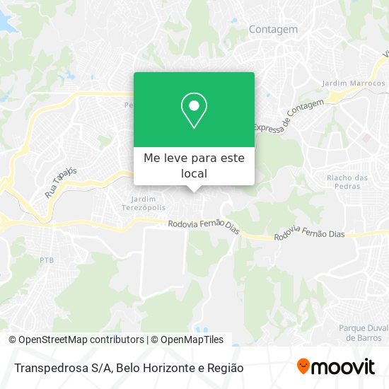 Transpedrosa S/A mapa