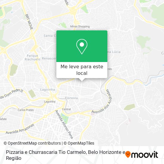 Pizzaria e Churrascaria Tio Carmelo mapa