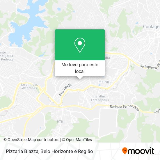 Pizzaria Biazza mapa