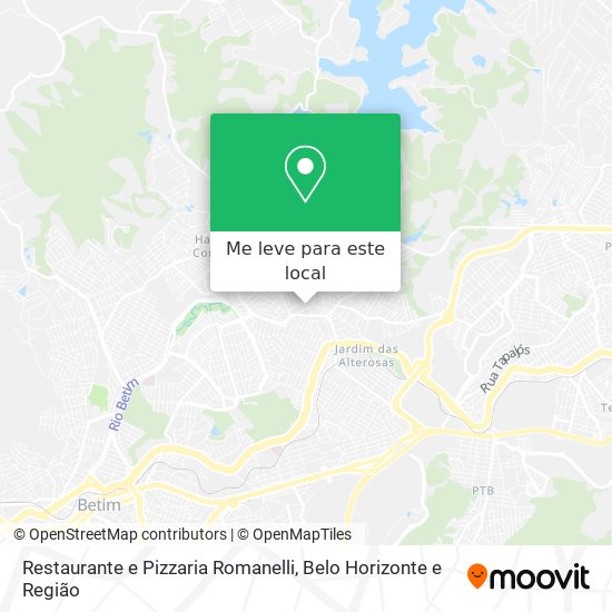 Restaurante e Pizzaria Romanelli mapa
