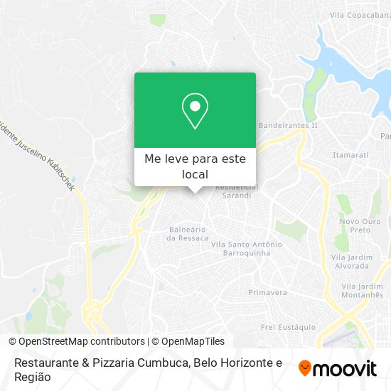 Restaurante & Pizzaria Cumbuca mapa
