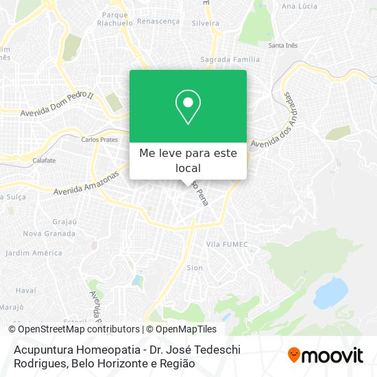 Acupuntura Homeopatia - Dr. José Tedeschi Rodrigues mapa