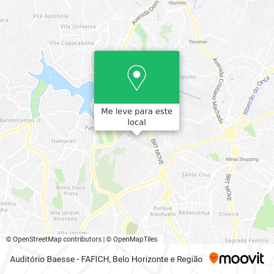 Auditório Baesse - FAFICH mapa