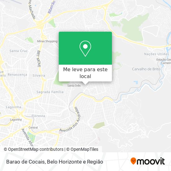 Barao de Cocais mapa
