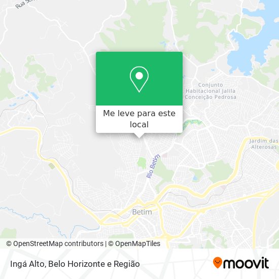 Ingá Alto mapa