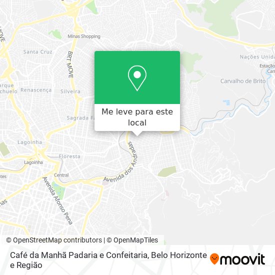 Café da Manhã Padaria e Confeitaria mapa