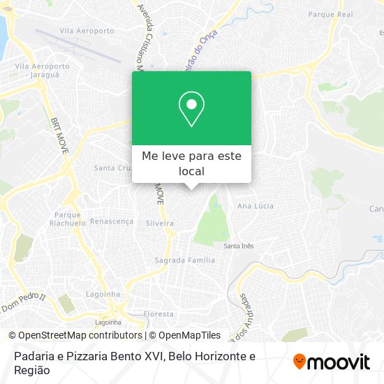 Padaria e Pizzaria Bento XVI mapa