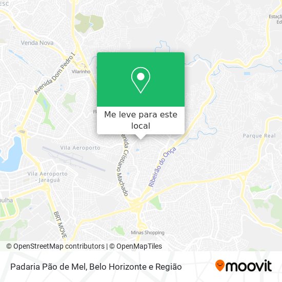 Padaria Pão de Mel mapa