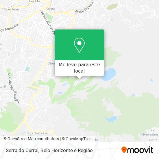 Serra do Curral mapa