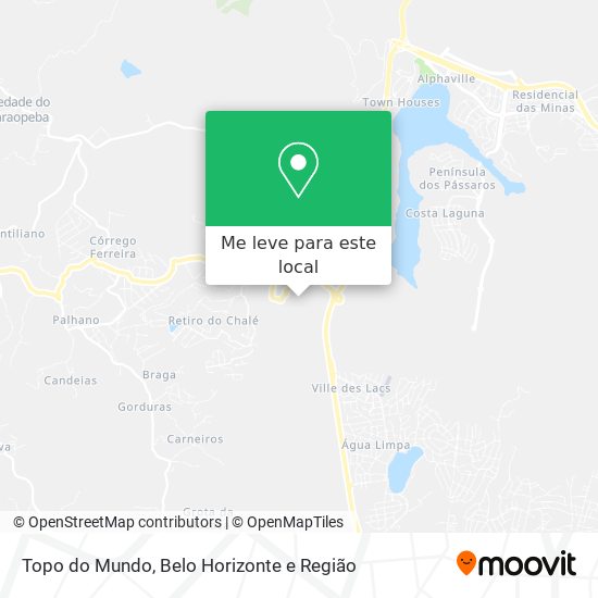 Topo do Mundo mapa