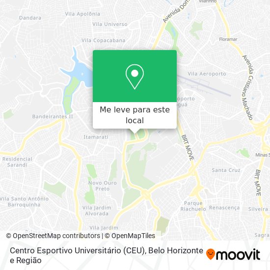 Centro Esportivo Universitário (CEU) mapa
