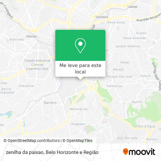 zenilha da paixao mapa