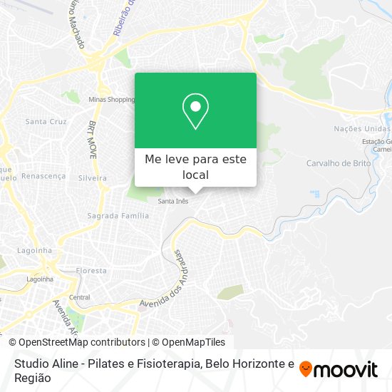 Studio Aline - Pilates e Fisioterapia mapa